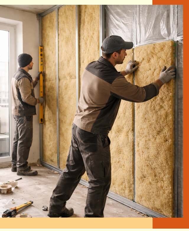 Утепление квартиры изнутри в Вичуге от 4419 руб. за м2 | Проф. работы ТепломастерВчг