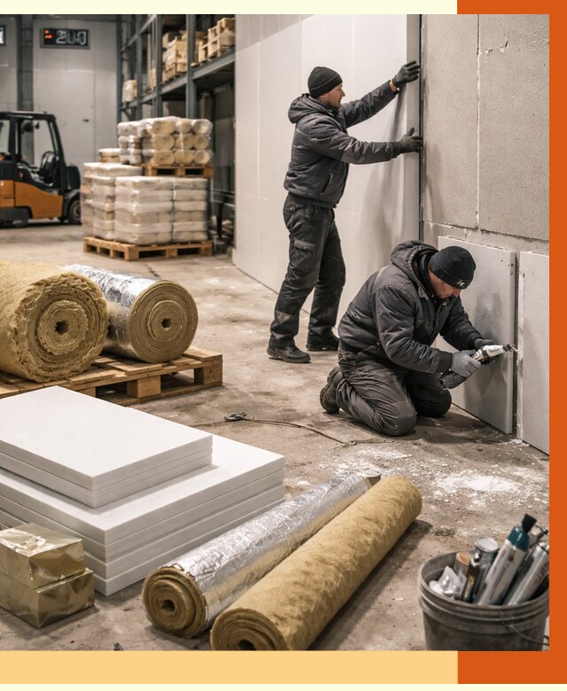 Утепление холодного склада в Вичуге от 8635 руб/м2 — комплексное под ключ | ТепломастерВчг