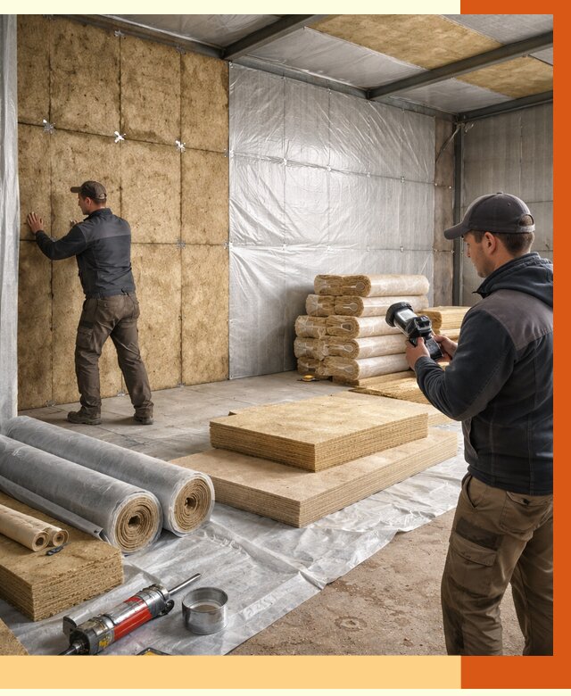 Утепление теплого склада в Вичуге под ключ от 11683 руб/м² | ТепломастерВчг