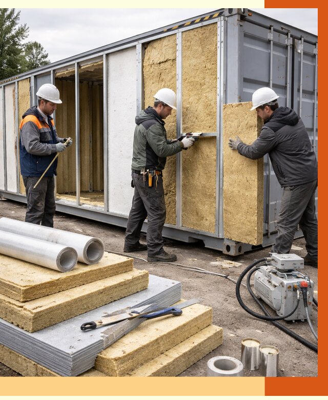 Утепление морского контейнера в Вичуге от 3810 руб. под ключ | ТепломастерВчг