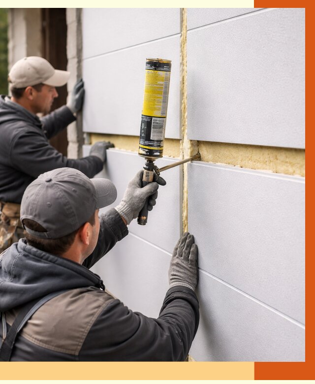 Утепление сэндвич панелей ППУ в Вичуге от 4267 руб. за м2 | ТепломастерВчг