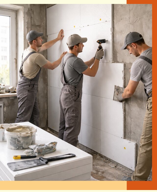 Утепление пенопластом домов и стен в Вичуге от 1879 руб. — ТепломастерВчг