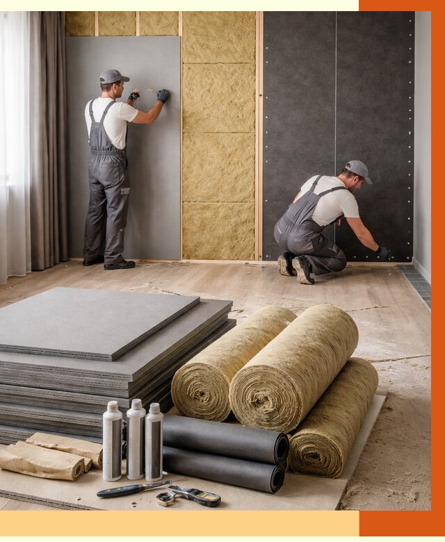 Шумоизоляция дома в Вичуге от 4572 руб/м2 — комплексная звукоизоляция под ключ | ТепломастерВчг